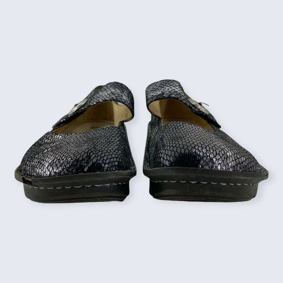 Alegria Paloma 717 Pewter Charmer Leather Silver Comfort Mary Jane 38 8 - 8.5 - Picture 2 of 11